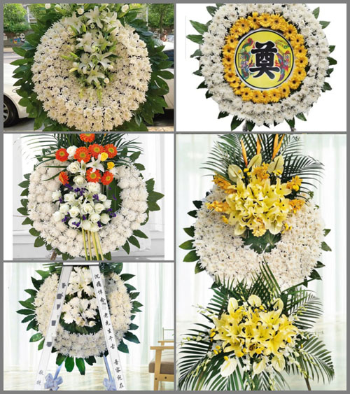 湖南永州祁阳县羊角塘镇城山村花圈速递